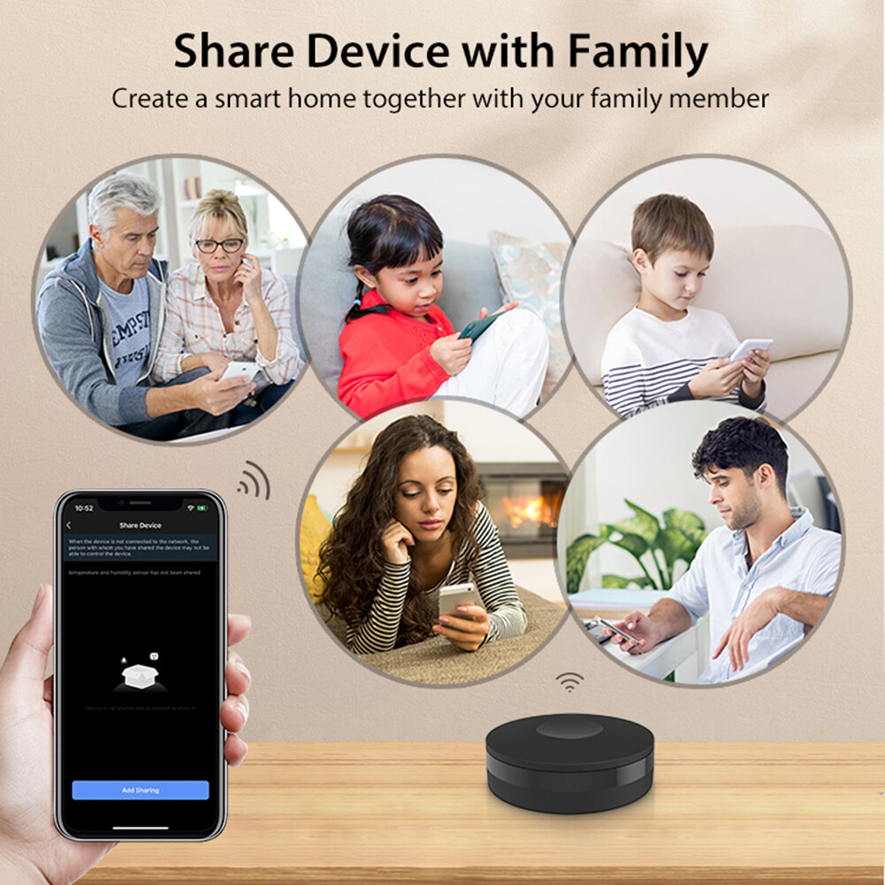 Tuya WiFi IR RF Remote Control Support for Amazon Alexa Google Assistant Universal Infrared Remote Control for Air Conditioner TV Appliances