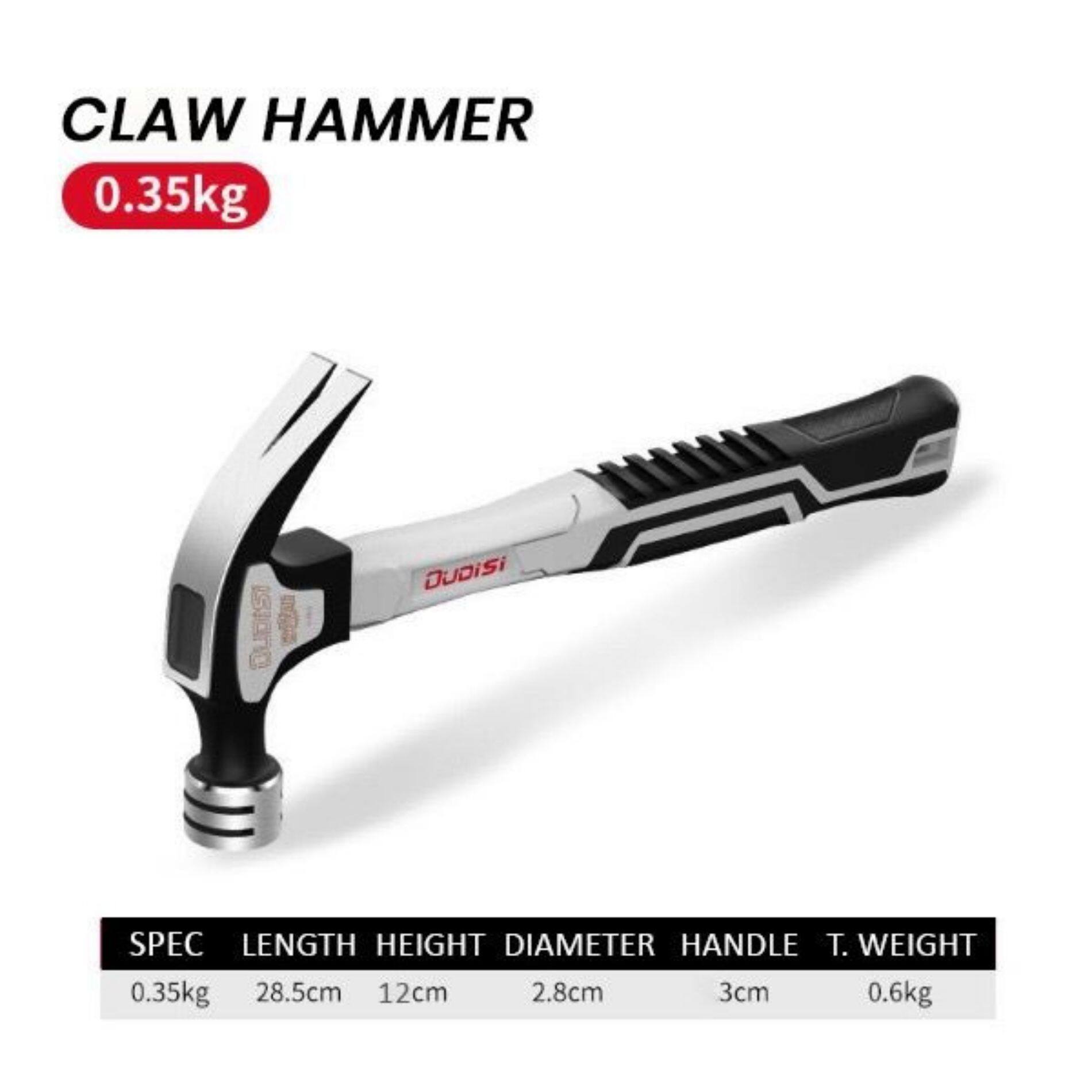 OUDISI Hammer 0.35kg Oudisi Fibre Handle Claw Hammer High Quality Hammer Nail Hammer 羊角锤 Lazada
