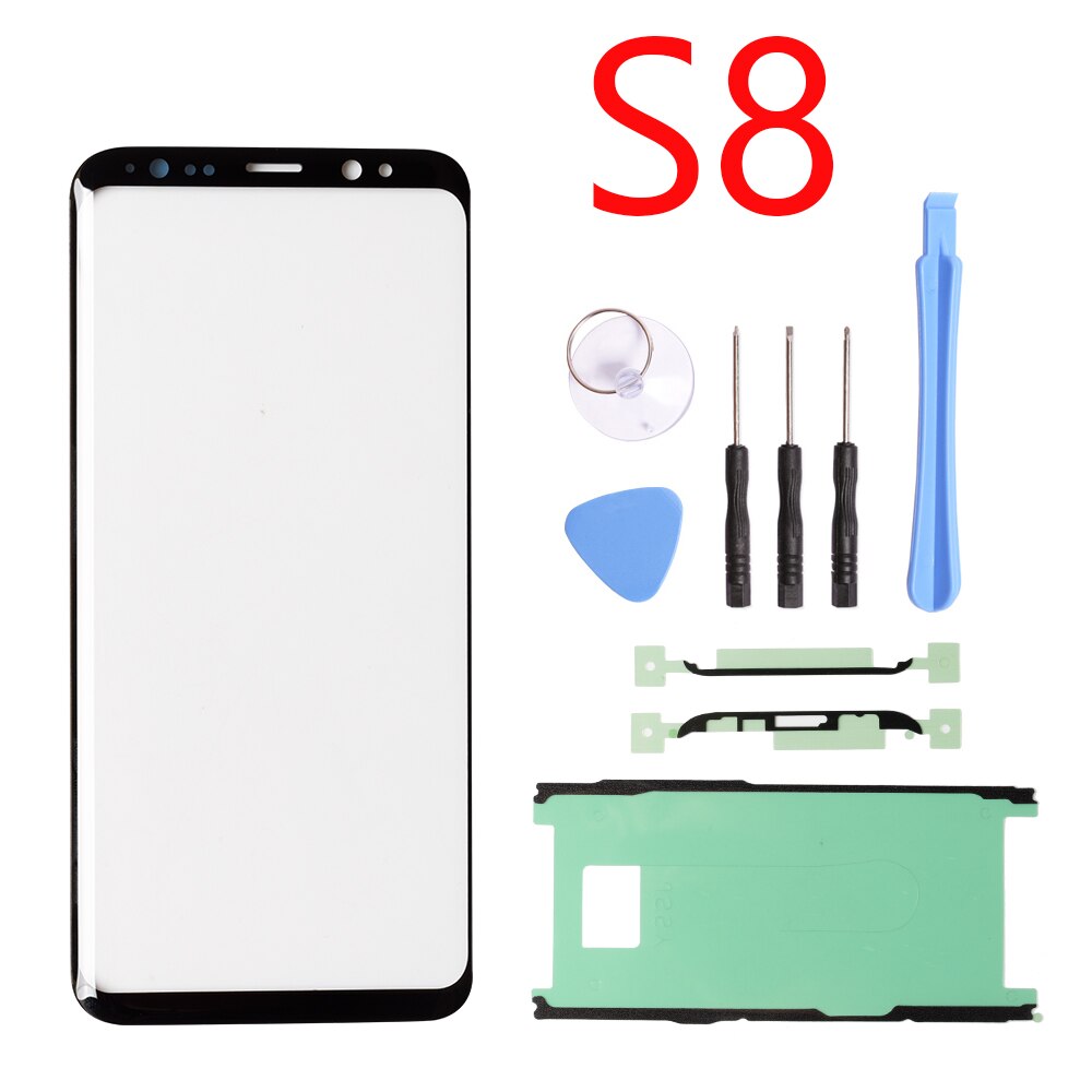 1Pcs For Samsung Galaxy S8 S9 G960 S9 Plus S10 Note 8 9 10 20 Plus Front Outer Touch Screen Glass Lens Replacement Parts