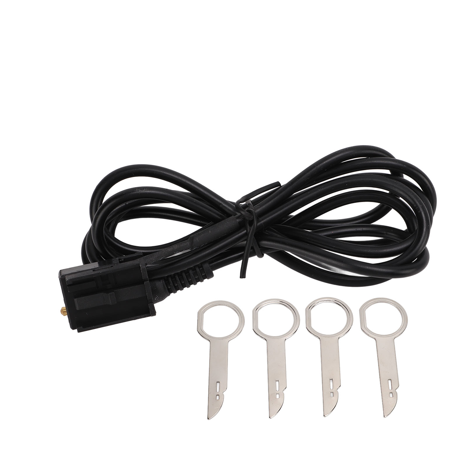 3.5mm Audio Input Aux Cable Adapter with 4 Removal Tools Replacement for Ford Fiesta Mondeo Focus MK2 Transit Fusion