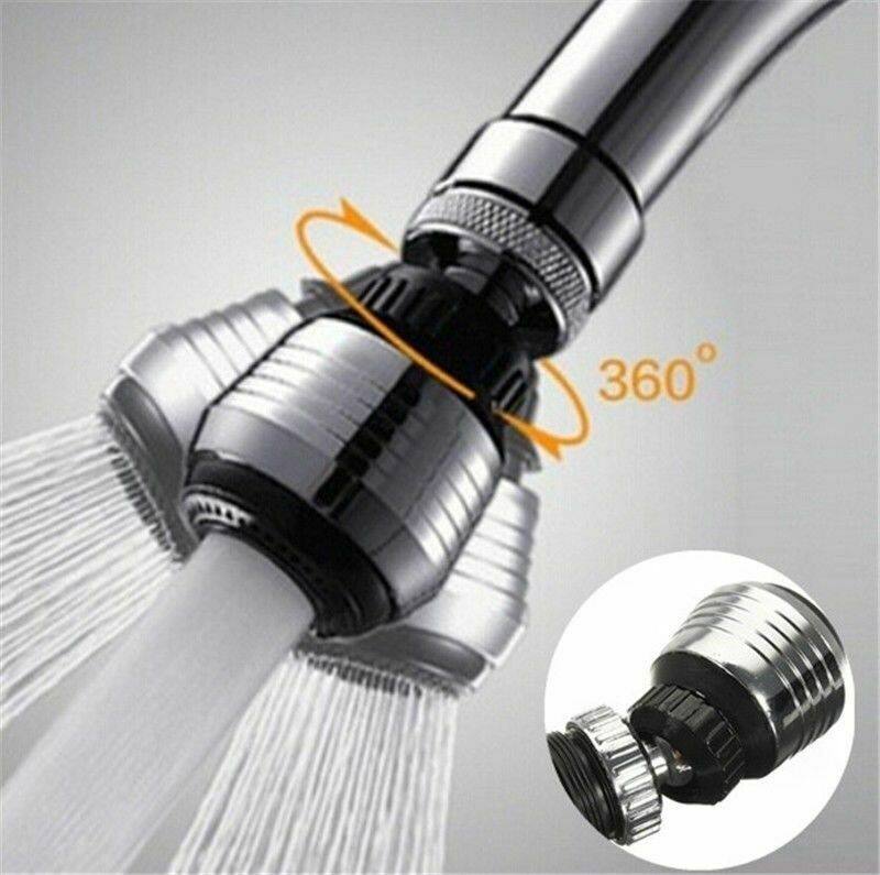 sanhe 360° Rotate Faucet Filter Tap Diffuser Extender Adapter Rotating Bubbler Water Saving Gadget Kitchen Accessories Sink Faucet Extension