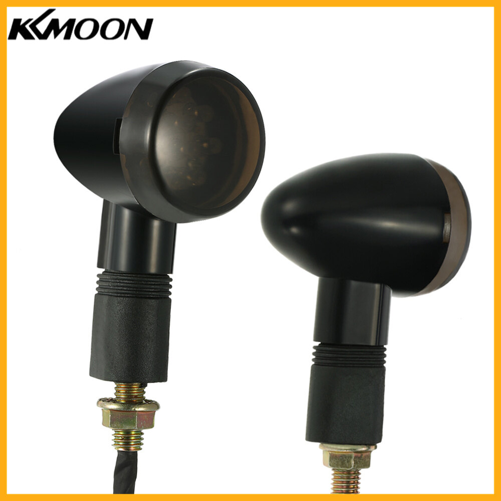 One Pair of Motorcycle LED Turn Signal Light for Cafe Racer Custom Universal
