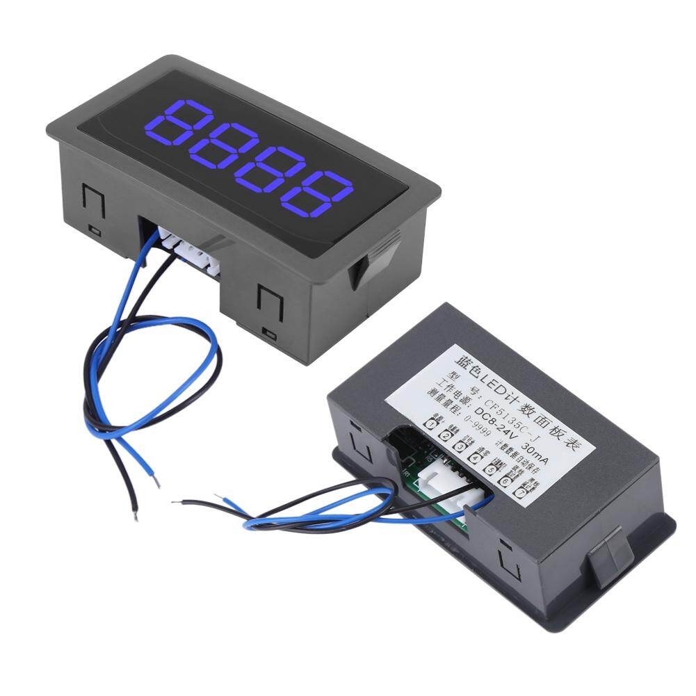 DC LED Digital Display 4 digital counter Digit 0-9999 Up/Down Plus/Minus Panel Counter Meter with Cable