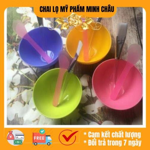Bộ dụng cụ trộn mặt nạ cao cấp (bát, cọ, que nhựa)