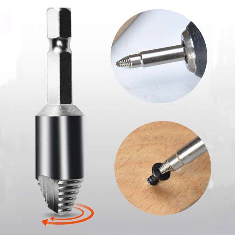 Ashowner 5pcs Damaged Screw Extractor Drill Bit Set Stripped Broken Screw Bolt Remover Extractor Easily Take Out Demolition Tools Kit