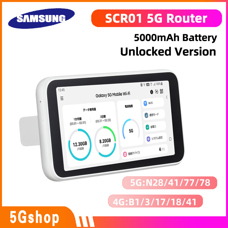 ANHATSU MOBILE☆Galaxy 5G Mobile Wi-Fi unlocked Galaxy 5G Mobile Wi-Fi SCR01 Sim Portable Router