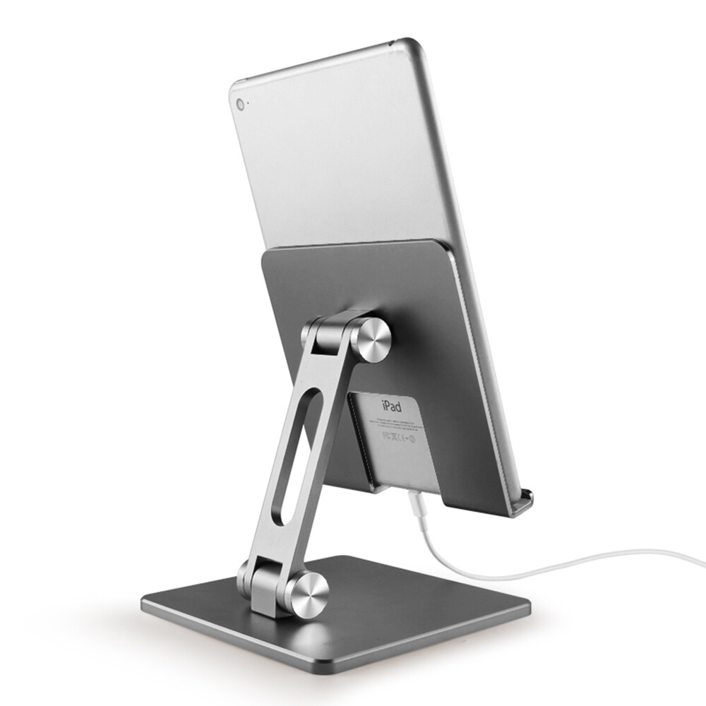 Tablet computer stand desktop bracket lazy folding aluminum alloy bracket for iPad Huawei Apple mobile phone holder