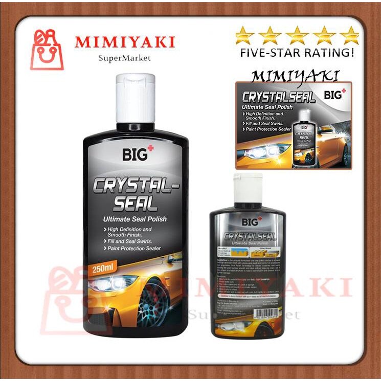 BIG+ CrystalSeal Polish 250ml Restore Scratches Swirls Clear Shining