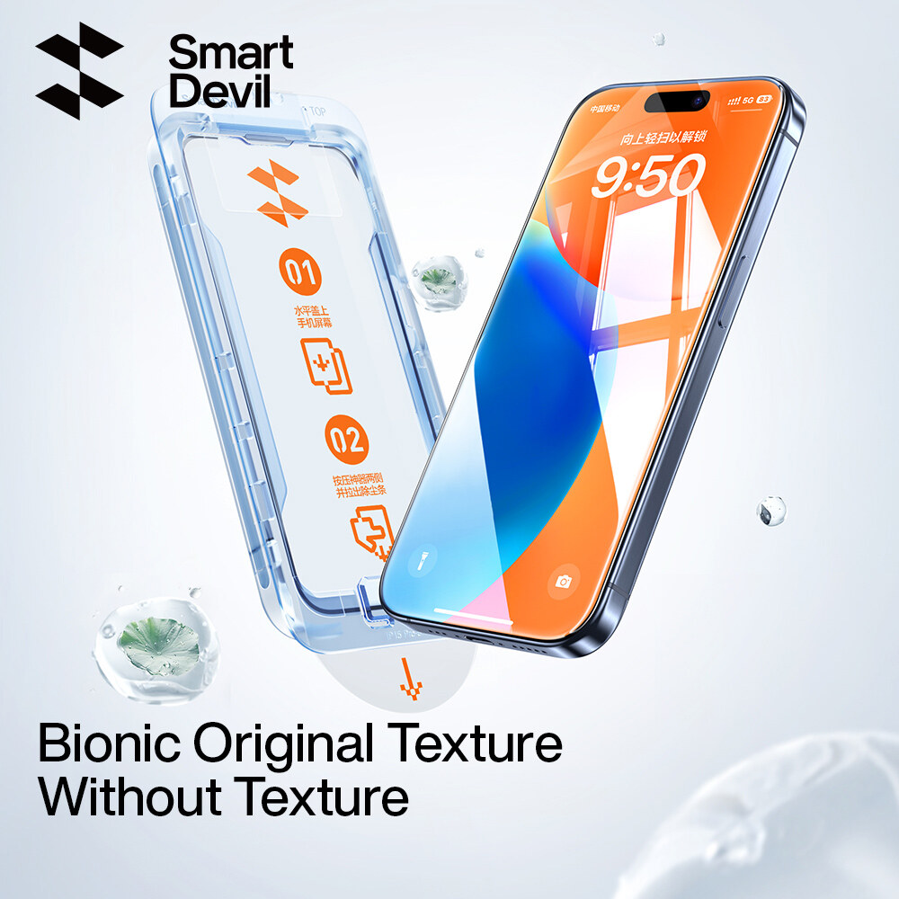SmartDevil Tempered Glass Film for iPhone 15 Pro Max iPhone 14 Pro Max iPhone 13 Pro Max iPhone 15 Plus iPhone 14 Plus Clear Privacy Screen Protector Dust Proof Protect with Quick Installation Tool