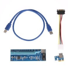 4Pin PCI-E 1X Đến 16X USB3.0 Bộ Mở Rộng Thẻ Đồ Họa Cáp Khai Thác BTC