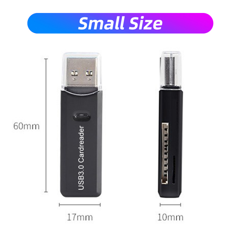 GUUGEI Đầu Đọc Thẻ USB3.0 2 Trong 1 Đầu Đọc Thẻ Nhớ Micro SD TF Đầu Đọc Thẻ 2.0 Ổ Đĩa Flash Cho Máy Tính Xách Tay Máy Vi Tính