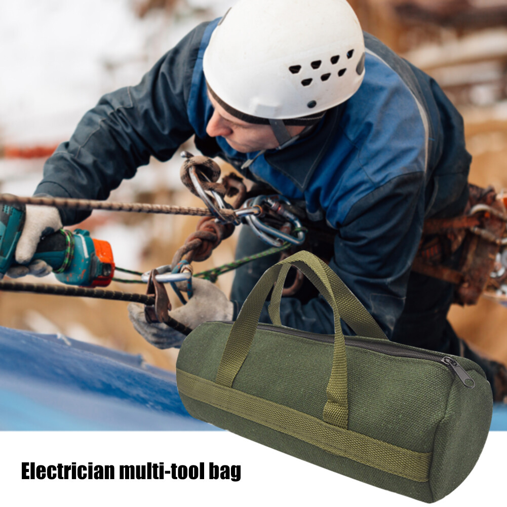 Electrical Tools Storage Organizer Bag Thicken Canvas Tool Pouch for Electrician Screwdriver Pliers