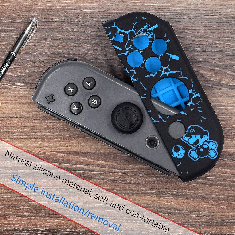 Solft Silicone Case for Nintendo Switch Oled Joycon Cover Case with Thumbstick caps for NS Switch Controller Grip Joy-con Cover