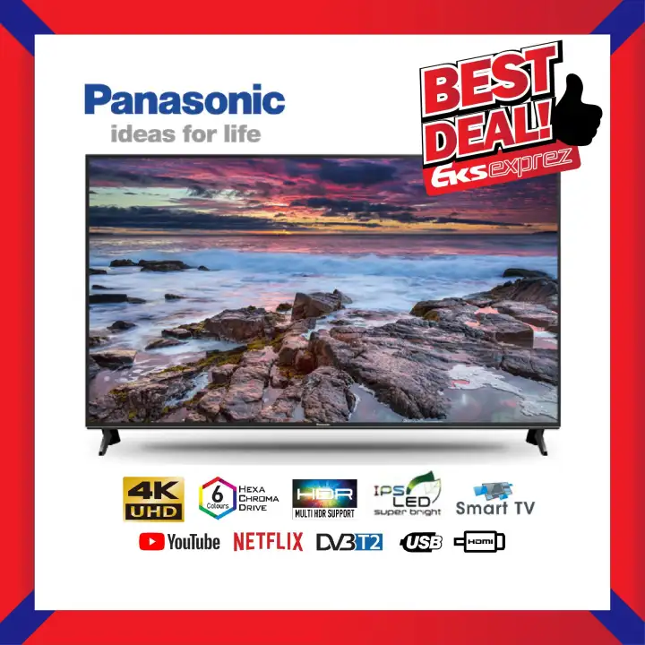 Panasonic 49 Inch Gx600 4k Uhd Hdr Smart Tv Th 49gx600k Netflix Youtube 2019 Model Lazada