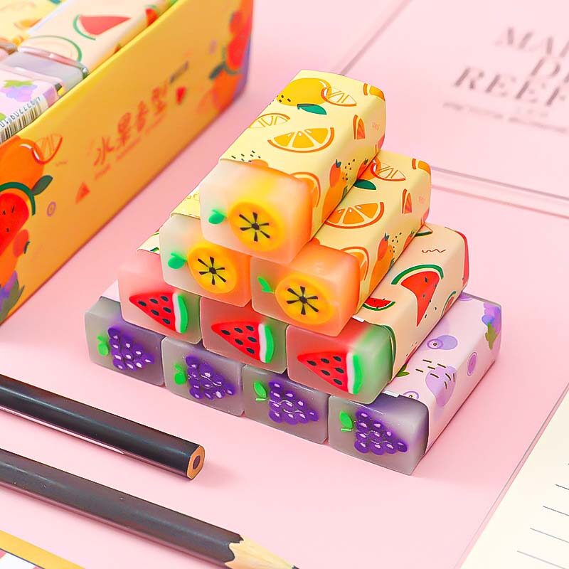 Creative Fruit Eraser Student Rubber Erase Tools Stationery