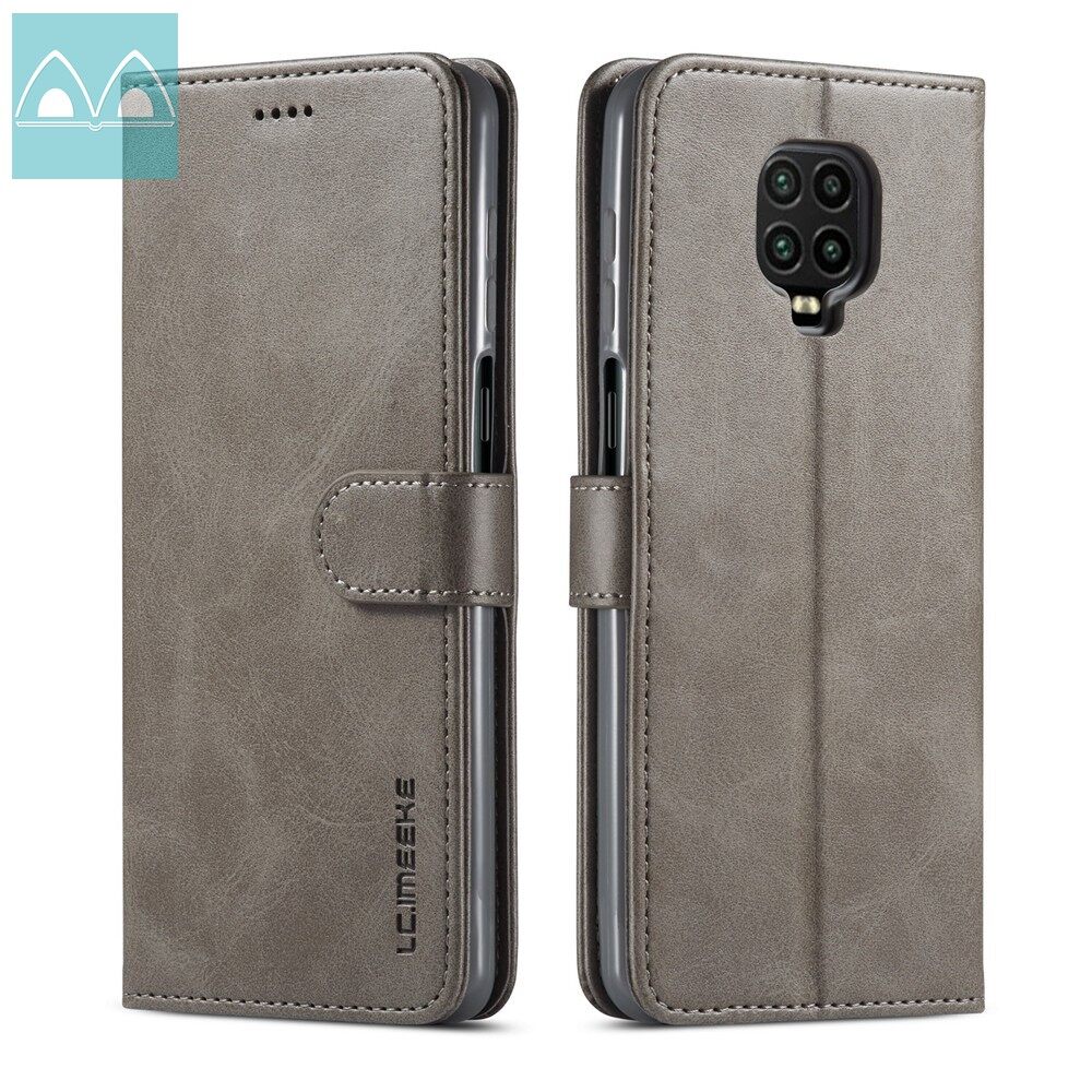 For Xiaomi Redmi Note 9S/Redmi Note 9 Pro/Redmi Note 9 Pro Max Magnetic Retro Flip Wallet Case Leather Phone Cover Bags with Stand Card Slots Casing