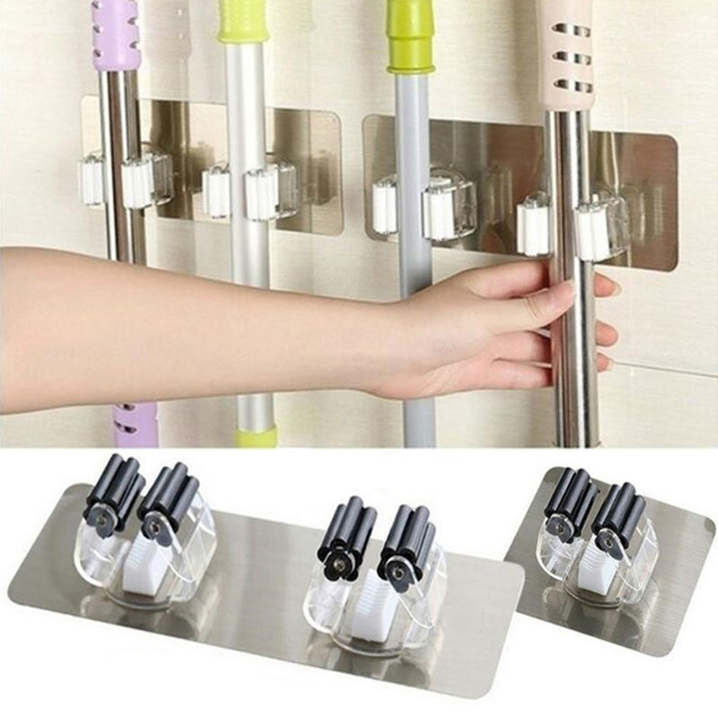 【Decoration】móc Dính Đa Năng Móc Treo Đồ Treo Cây Lau Nhà Gắn Tường Móc Treo Chổi Cọ Có Móc Chắc Chắn Phòng Tắm Nhà Bếp