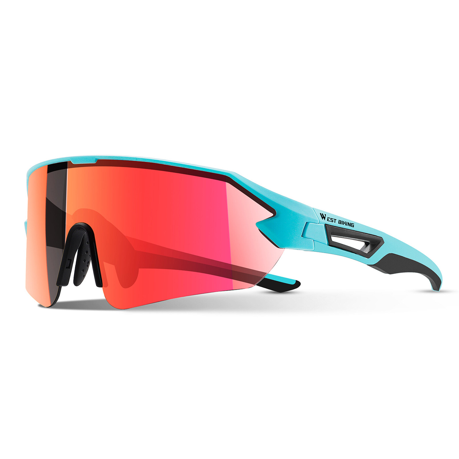 PC Lens Sport Glasses Non-Slip Myopia Frame Polarized Light Cycling Goggles for Outdoor Polarized Glasses Non-Slip