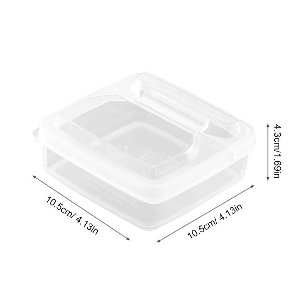 2 Hộp Đựng Bơ Phô Mai Hộp Sắp Xếp Giữ Tươi Rau Củ Trái Cây Trong Tủ Lạnh Di Động Hộp Đựng Phô Mai Trong Suốt