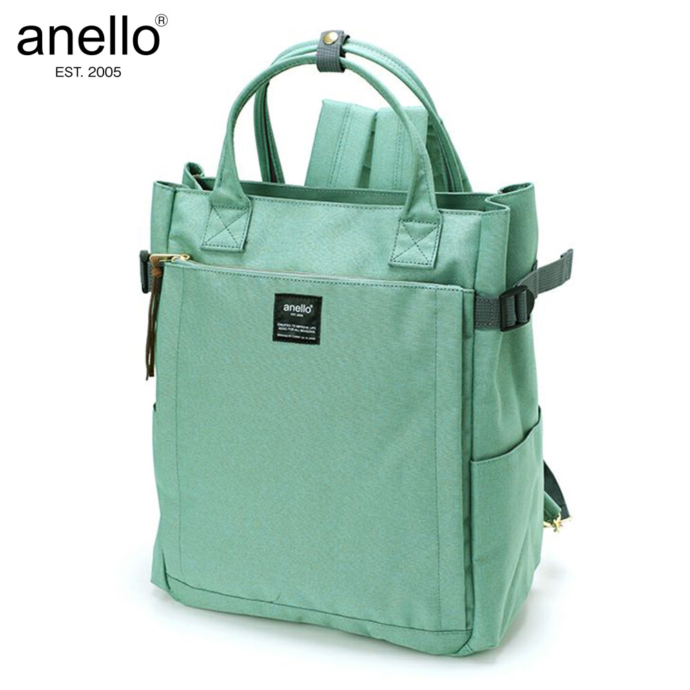 Anello AT C1225 Polyester Canvas 10 Pocket 2 Way Tote Backpack Lazada