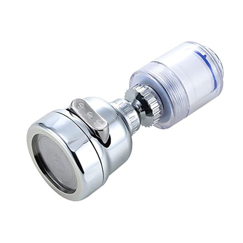 Vòi Lọc Chống Bắn Áp Suất Xoay 360 ° Vòi Lọc Vòi Nước Nhà Bếp Vòi Lọc Nước Vòi Tăng Áp Vòi Phun Chống Bắn