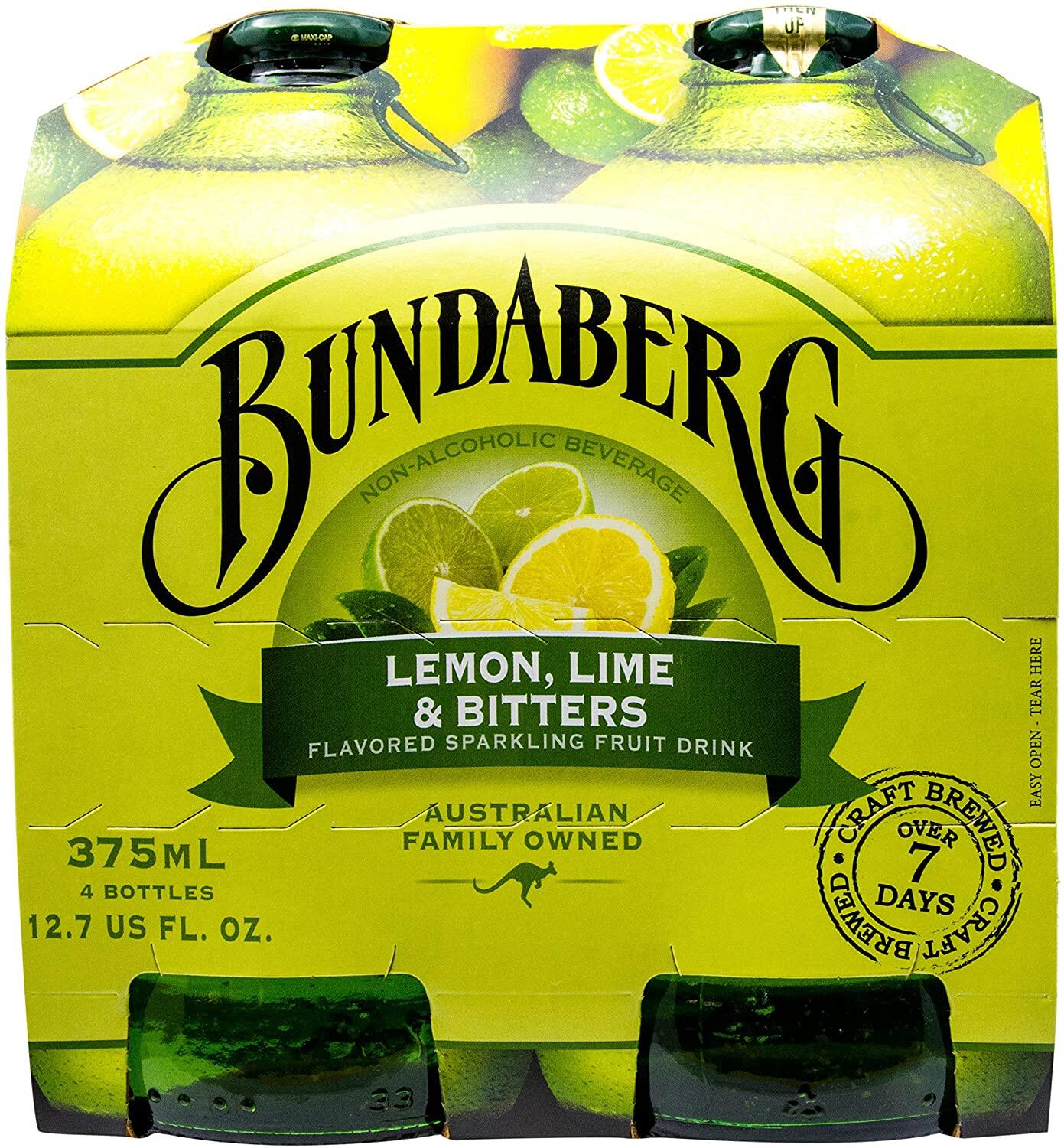 Bundaberg Lemon Lime and Bitters Sparkling Drink 4 x 375ml Lazada