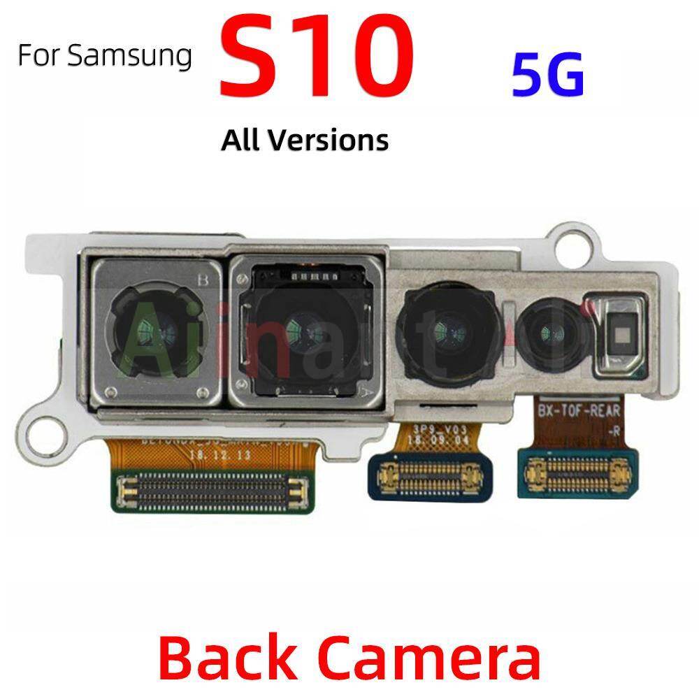 Original back / front camera for suitable for samsung galaxy s10 plus lite e s10e g970f g973f g975f g977f rear back main camera flex