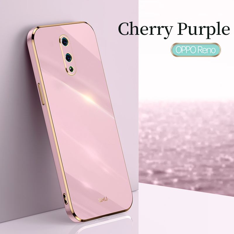 Ốp Cho OPPO Reno Ốp Mềm Silicone TPU OPPO Reno 2F Reno2F Ốp Lưng Chống Sốc Mạ Điện Bảo Vệ