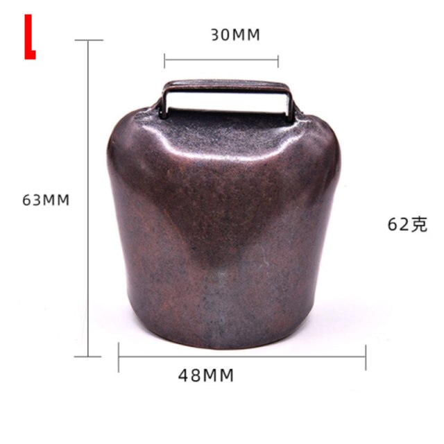 1 Pcs Large Thickened Cattle Sheep Antique Bells Animal Prevent The Loss Zinc Alloy Bells Cow Horse Sheep Grazing Copper Bells