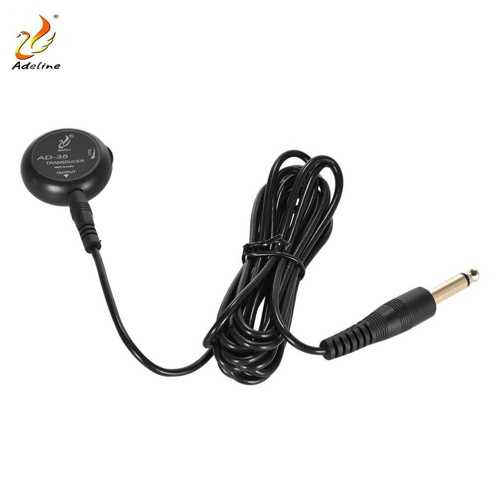 Sunshine Girl-Adeline AD-35 Mini Piezo Pickup Contact Microphone Transducer with 6.35mm Output Plug 3 Meters Cable for Acoustic Classical Folk Guitar Violin Ukulele