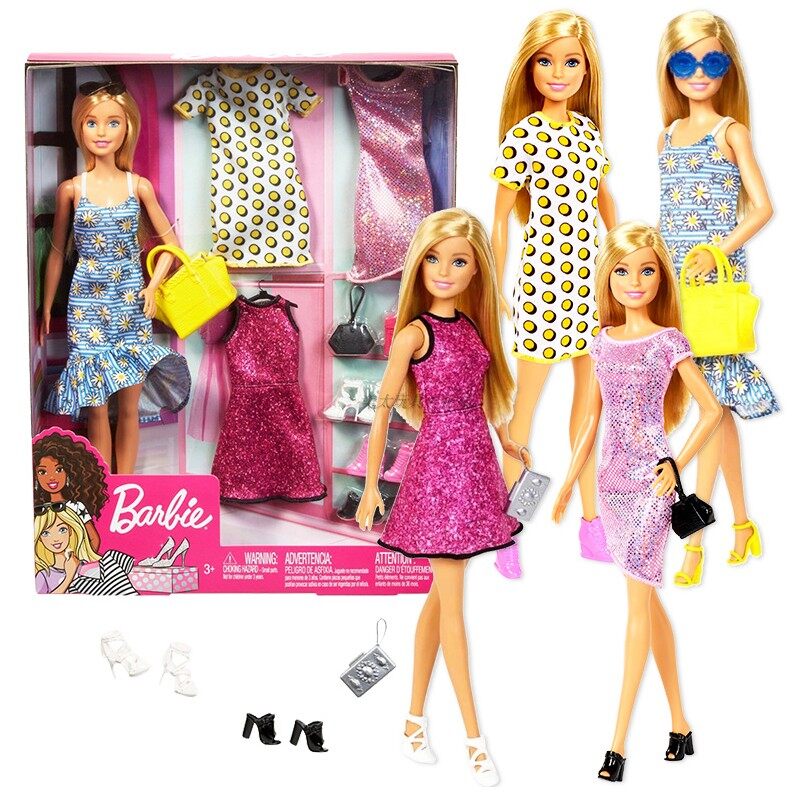 barbie doll hair set