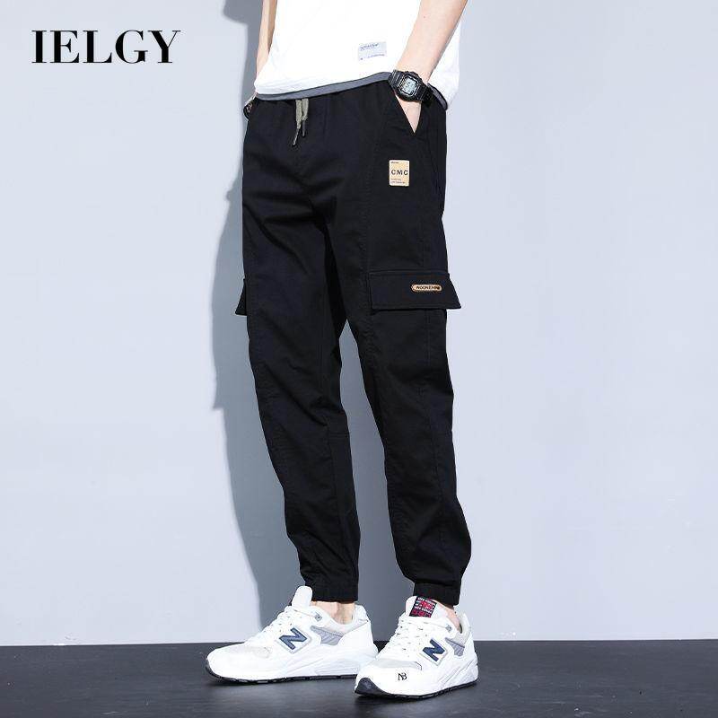 IELGY fashion workwear style men's sports mountaineering men's ninth pants