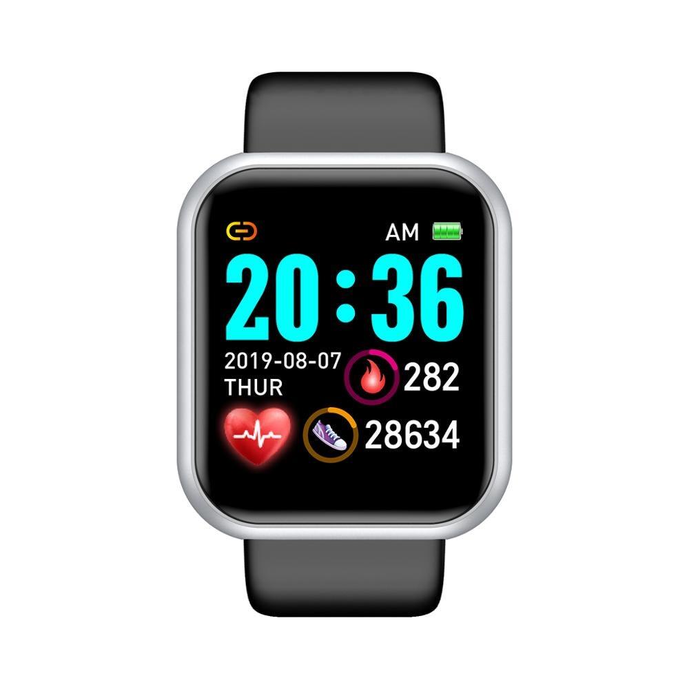 Y68 D20 Thông Minh Đồng Hồ, Máy Đo Huyết Áp Nhịp Tim Nam Nữ 2020 Không Thấm Nước Thể Thao Smartwatch Đồng Hồ Thông Minh Android IOS