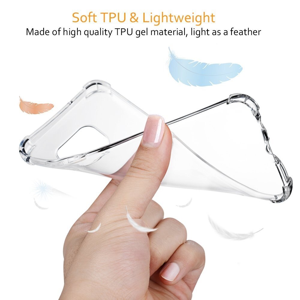 LUOWAN Ốp Lưng Galaxy Note 8 [Trong Suốt] Ốp Lưng TPU Mềm Chống Va Đập Chống Trầy Xước Bảo Vệ Mỏng Cho Samsung Galaxy Note 8 (Trong Suốt)