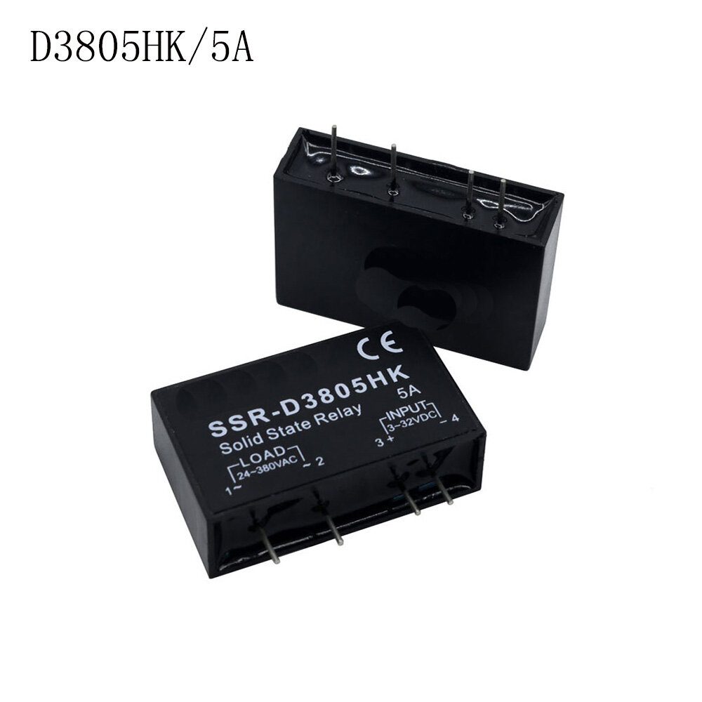 SSR một pha nhỏ Rơ Le bán dẫn PCB SSR-D3803HK d3805hk d3808hk chuyên dụng với chân 3A 5A 8A DC-AC Rơ Le bán dẫn