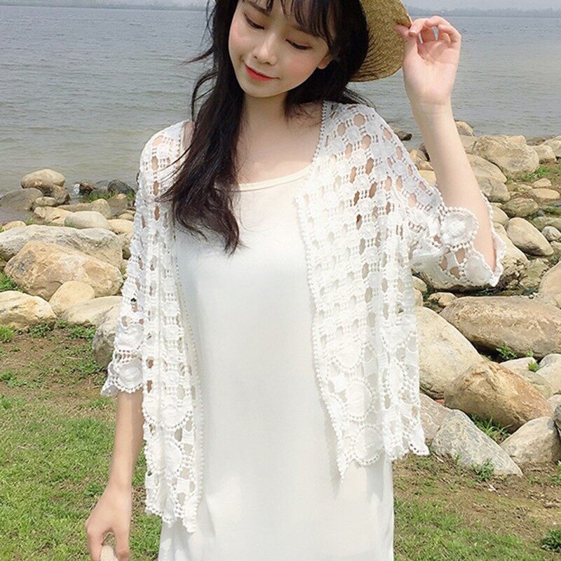 flower lace cardigan