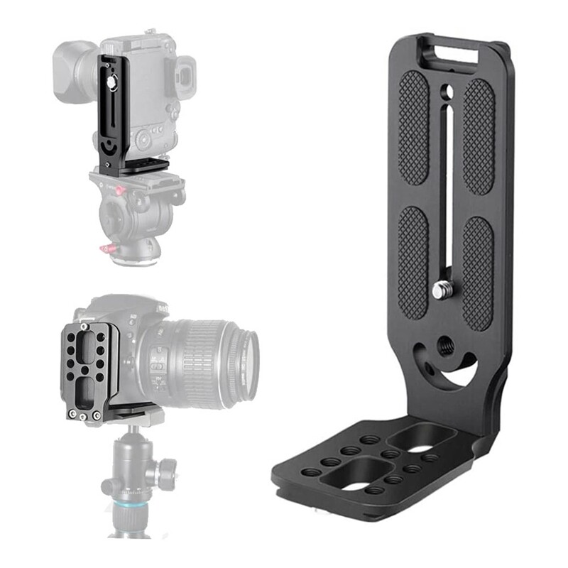 DSLR Camera L Bracket Vertical Horizontal Switching Tripod Quick Release Plate for Canon Nikon Stabilizer Tripod Monopod