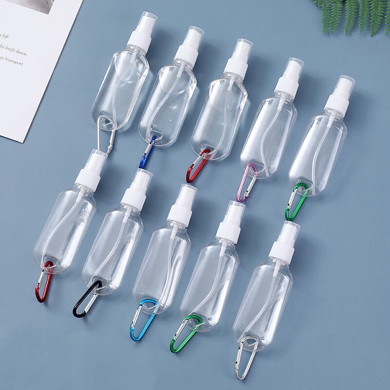 Graceful Reusable Portable Alcohol Spray Bottle Hand Sanitizer Travel Holder Keychain
