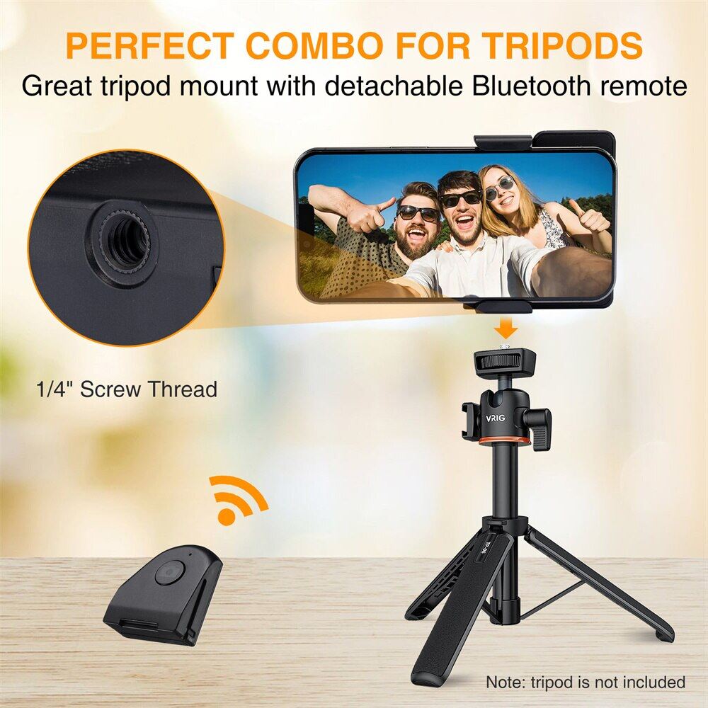 Điện thoại thông minh cầm tay Selfie Booster Tay cầm điều khiển từ xa Bluetooth Điện thoại màn trập cho iPhone Android Phone