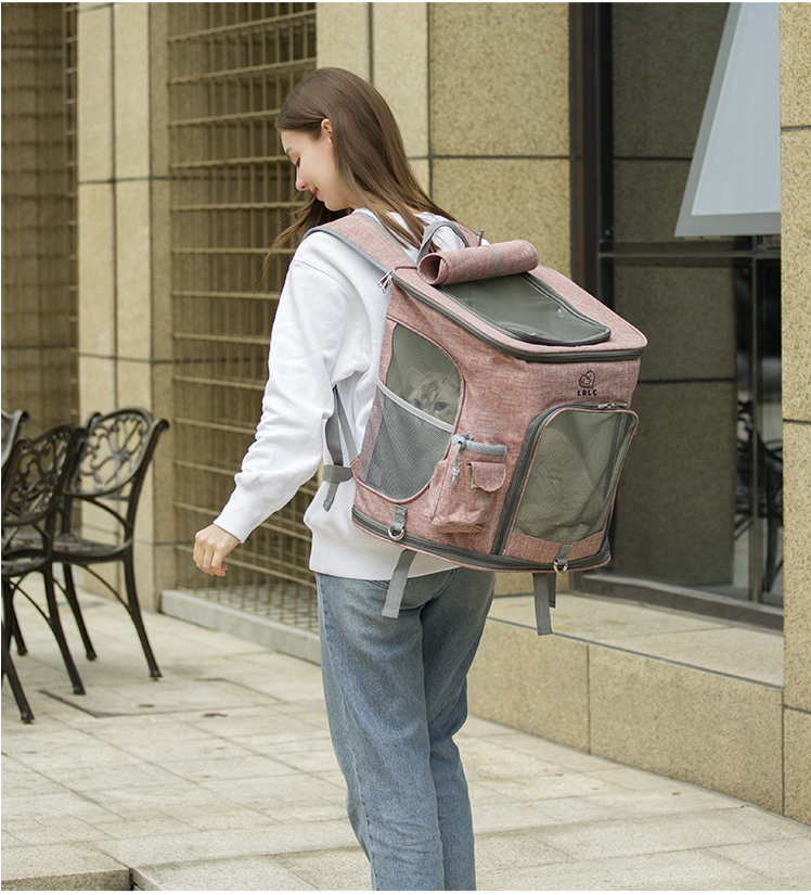 Larger Size L Outing Backpack Foldable Pet Bag Space Capsule Cat Bag-M