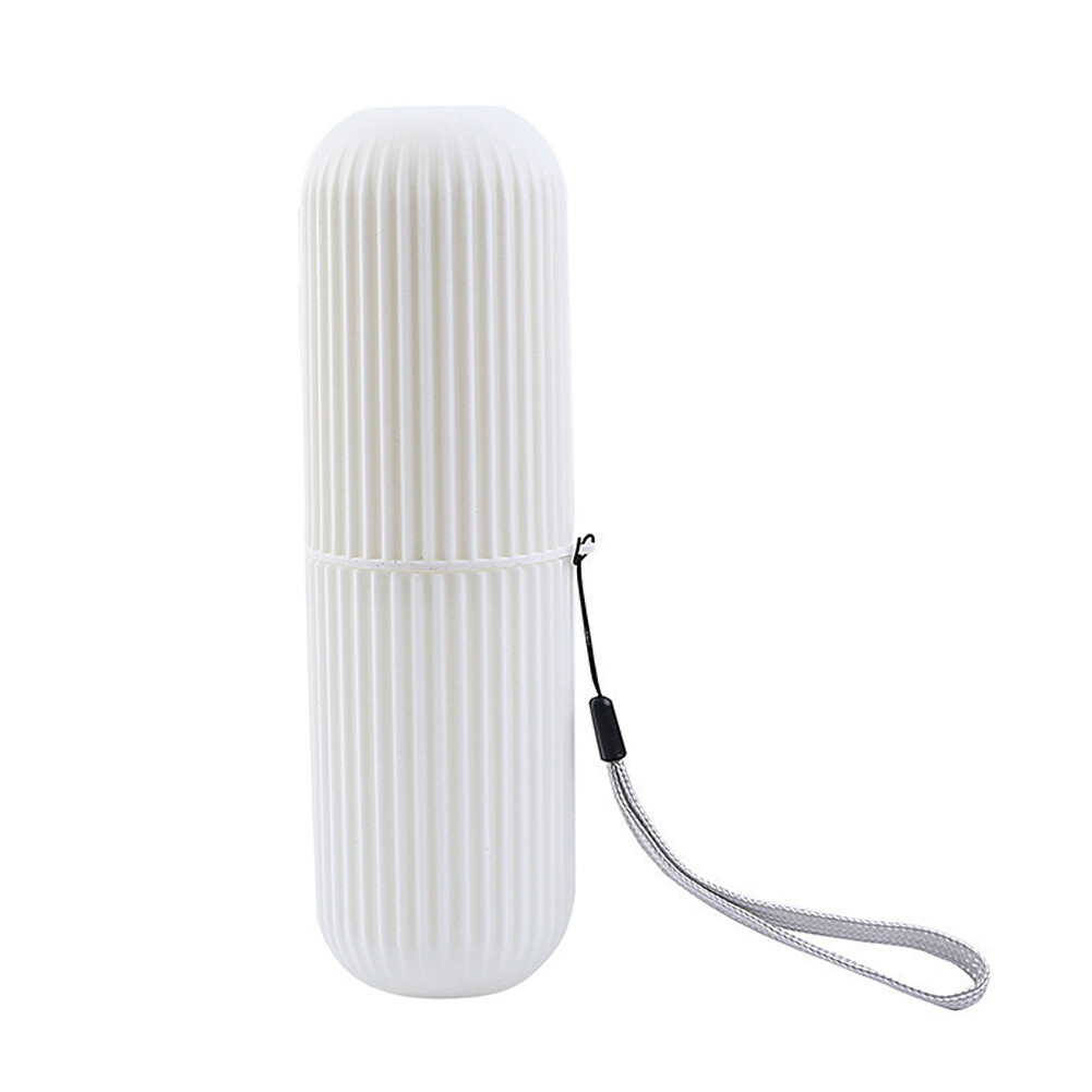 Toothbrush storage box round plastic portable toothpaste box household storage box travel toothbrush box