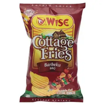 Wise Cottage Fries Bbq Crinckle Cut Potato Chips 160g Lazada
