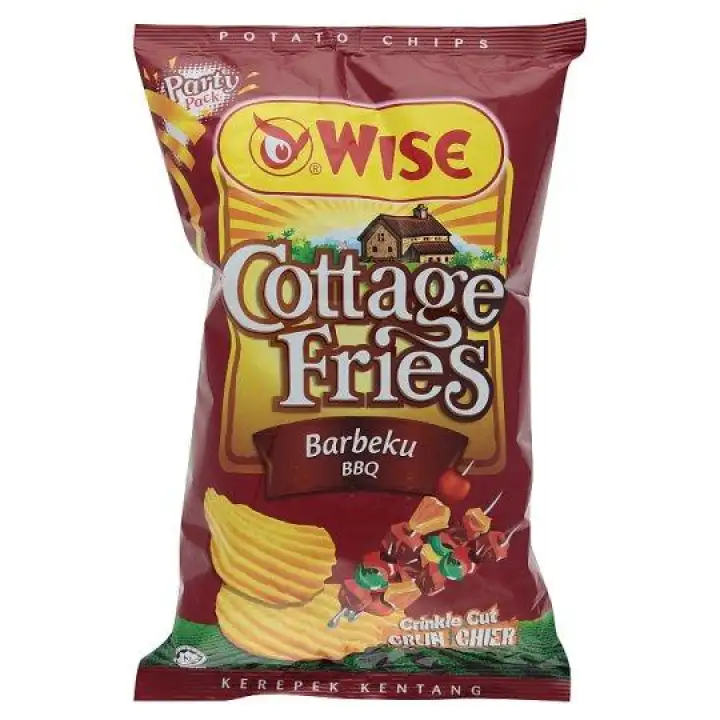 Wise Cottage Fries Bbq Crinckle Cut Potato Chips 160g Lazada