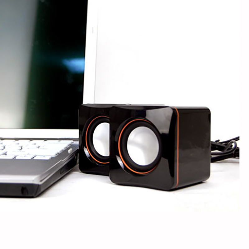 JTKE Mini USB Wired Speaker Music Player Amplifier Loudspeaker Stereo Computer Speakers for Computer Desktop PC Notebook
