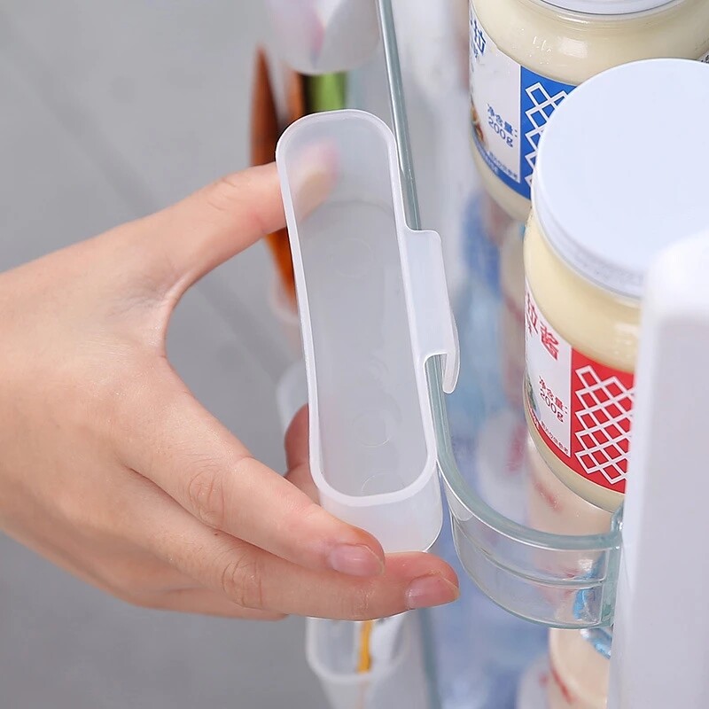 2 Hộp Sắp Xếp Nhà Bếp Hộp Đựng Đồ Tủ Lạnh Có Thể Điều Chỉnh Hộp Đựng Kệ Tủ Lạnh
