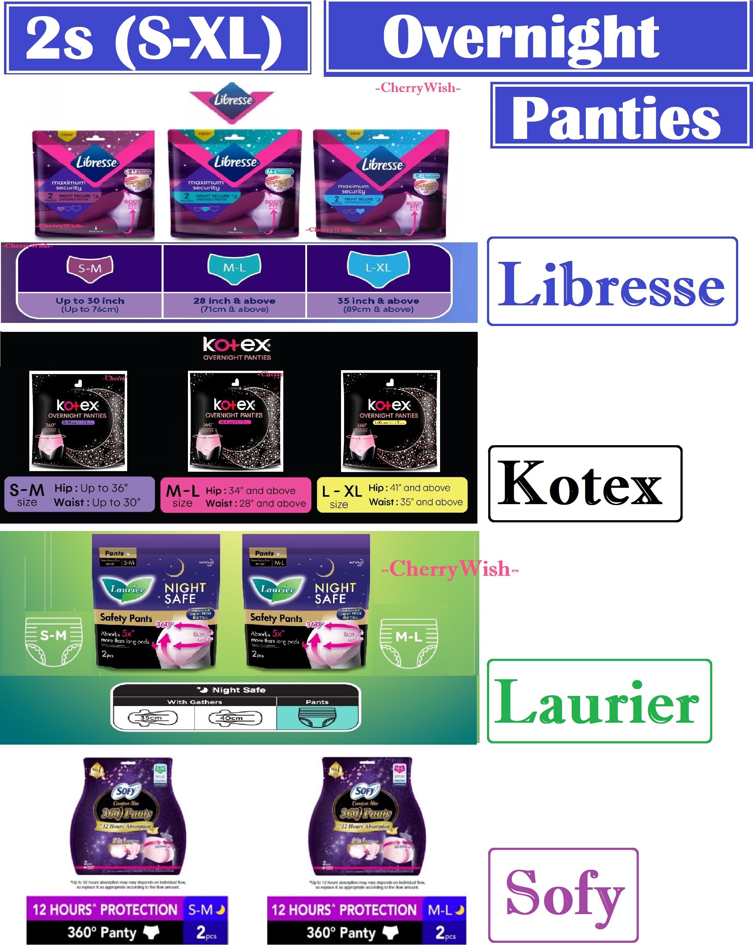 Libresse Maximum Security Disposable Panties/Sanitary Pad (Size L) 2  pcs/pack