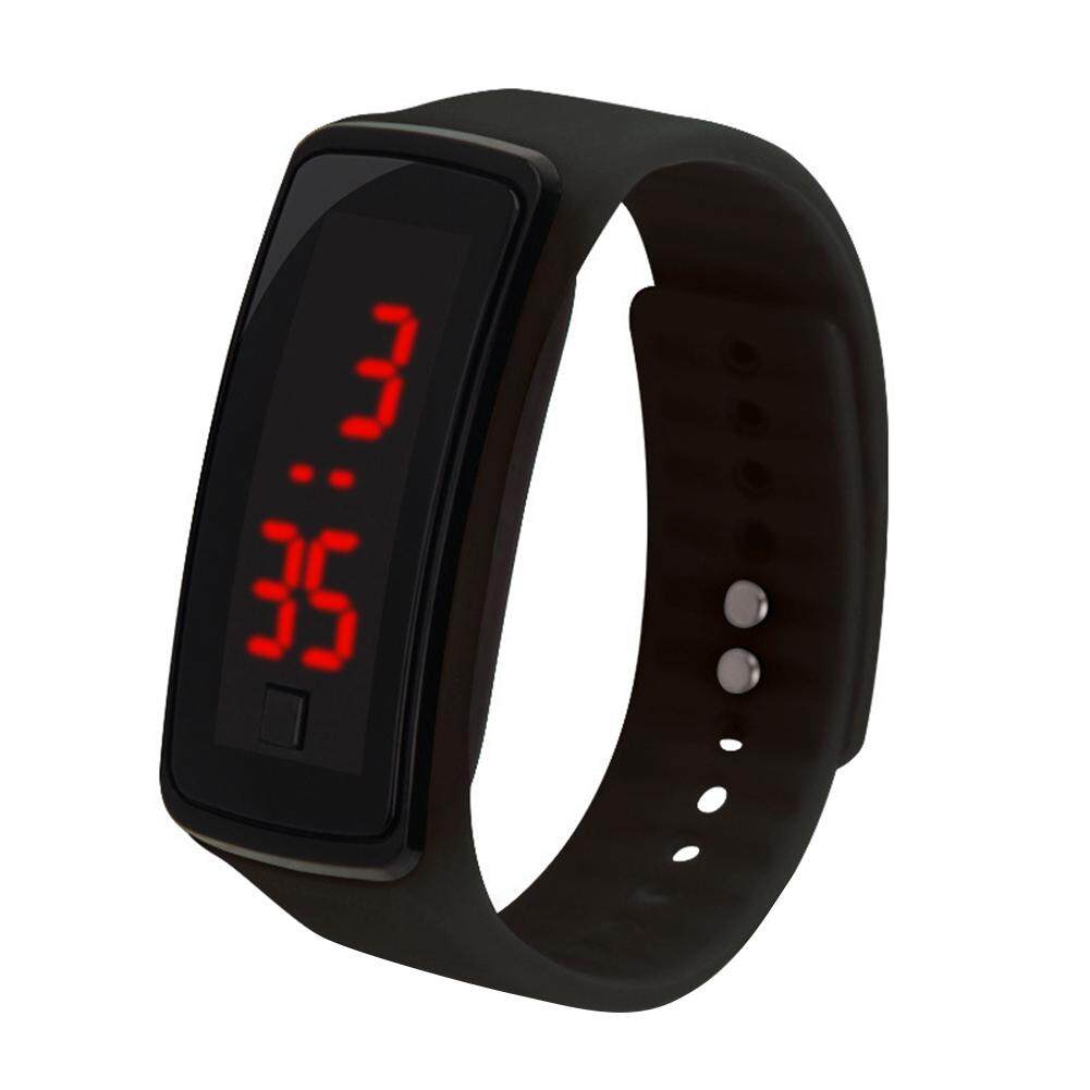 Trẻ Em Silicone Có Thể Điều Chỉnh Ban Nhạc Màn Hình LED Điện Tử Kỹ Thuật Số Cổ Tay Watch, Vòng Đeo Tay Đồng Hồ Đeo Tay Trẻ Em Led Thế Hệ Thứ Hai Đồng Hồ Điện Tử Silica Gel