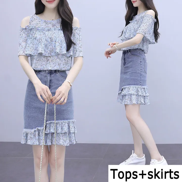 tops for jeans skirt