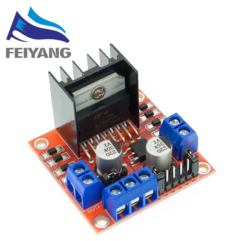 L298N 2A DC Motor Stepper Motor Driver Speed Controller Module Dual H Bridge for Arduino Smart Robot 2WD Robotics RC Car