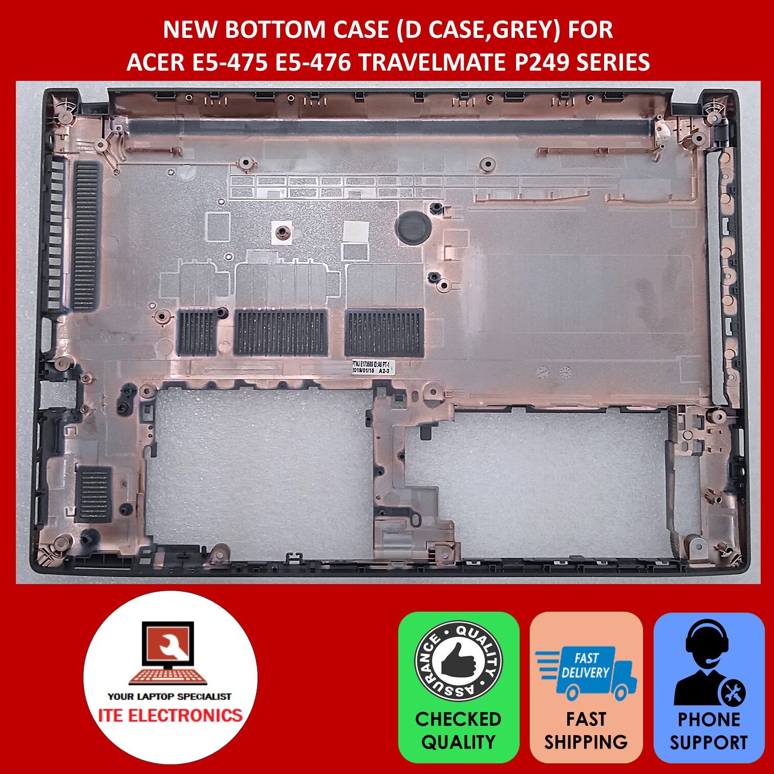 PLASTURGIE AVEC CLAVIER Belge AZERTY pour ACER Aspire E5-475 / E5-475G